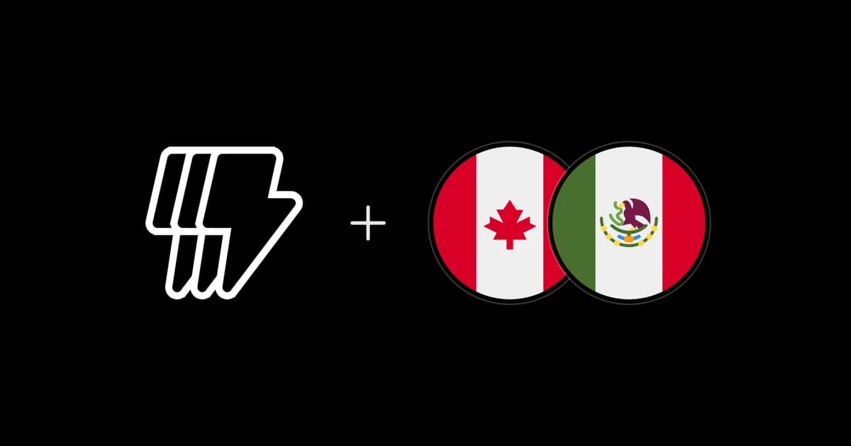 The Ask the Grid mark beside the flags of Canada and Mexico on a black background.