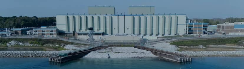 Point Beach Nuclear Power Plant on the Lake Michigan shoreline in Wisconsin.