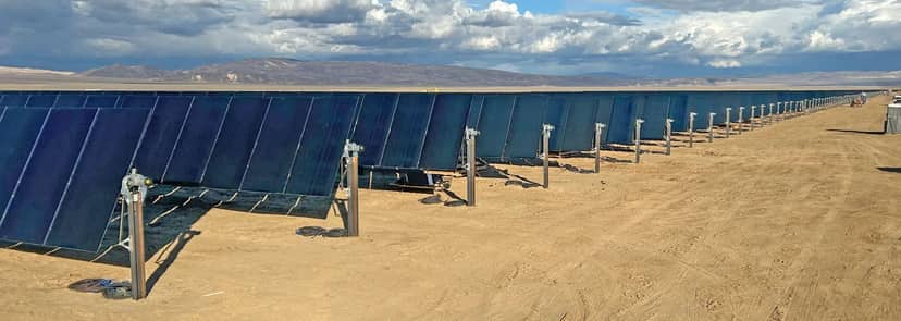 Solar arrays at the Lockhart Solar project in California