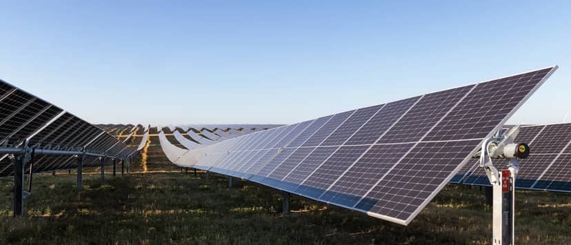 Photovoltaic arrays at Sequoia Solar Phase One in Texas