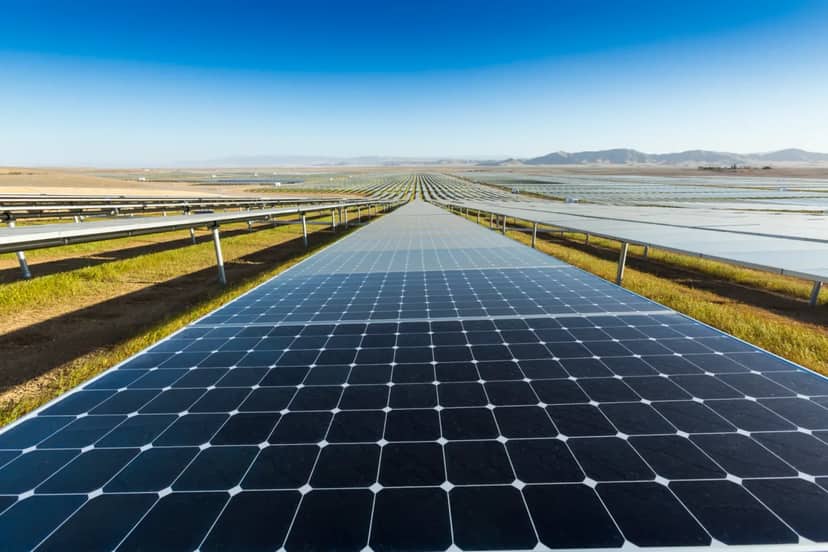 Photovoltaic arrays at California Valley Solar Ranch